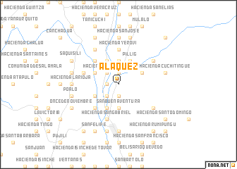 map of Aláquez