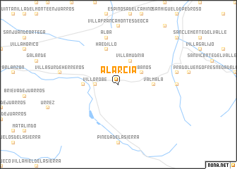 map of Alarcia