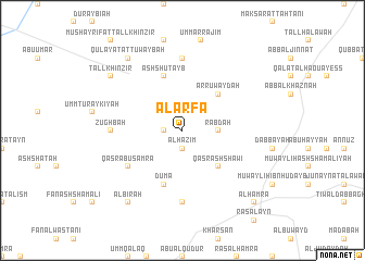 map of Al ‘Arfāʼ