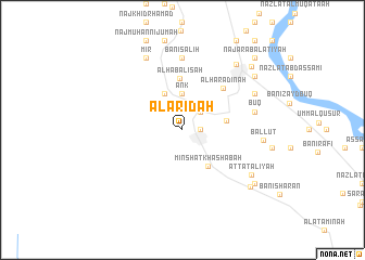 map of Al ‘Arīḑah