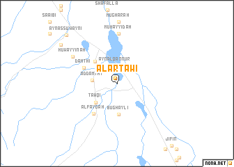 map of Al Arţāwī