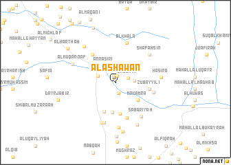 map of Al ‘Ashawān