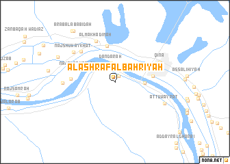 map of Al Ashrāf al Baḩrīyah