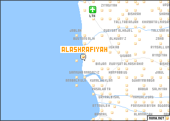 map of Al Ashrafīyah