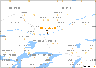 map of Alaspää