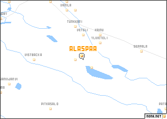 map of Alaspää