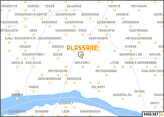 map of Alassane