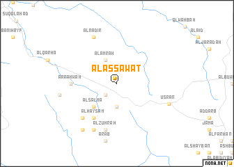 map of Āl as Sawāt