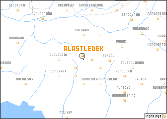 map of Alastledek