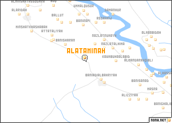 map of Al ‘Atāminah