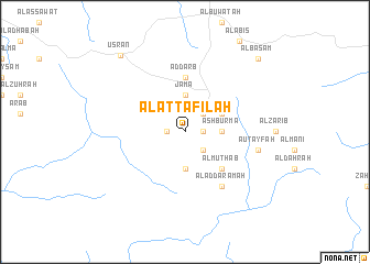 map of Āl aţ Ţafīlah