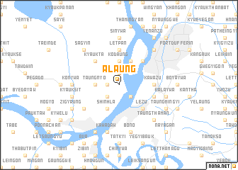 map of Alaung