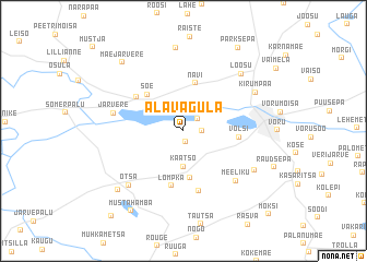 map of Ala-Vagula