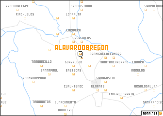 map of Álavaro Obregón