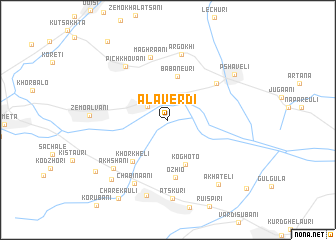 map of Alaverdi