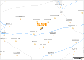 map of Ālave