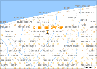 map of ‘Alāvī Kolā-ye Mīr