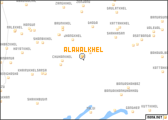 map of Alāwal Khel