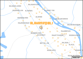 map of Al ‘Awāmir Qiblī