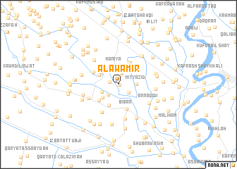 map of Al ‘Awāmir