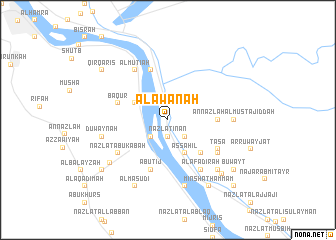 map of Al ‘Awānah