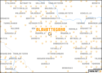 map of Alawattegama