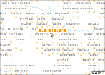 map of Alawatugama