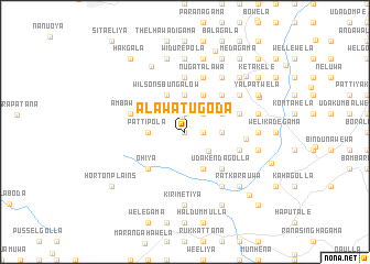 map of Alawatugoda