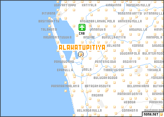 map of Alawatupitiya