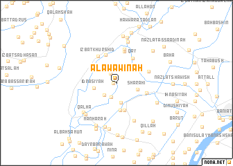 map of Al ‘Awāwinah