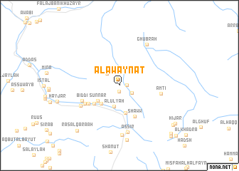 map of Al ‘Awaynāt