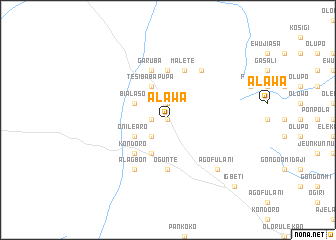 map of Alawa