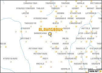 map of Alawngbauk