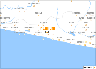 map of Alawuri