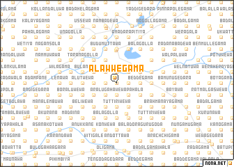 map of Alawwegama