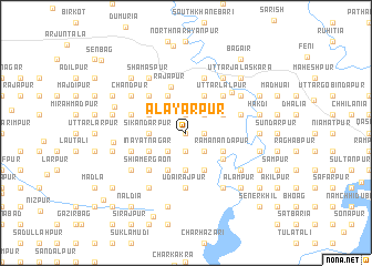 map of Alāyārpur