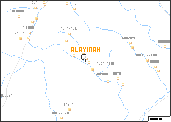 map of Al ‘Ayīnah