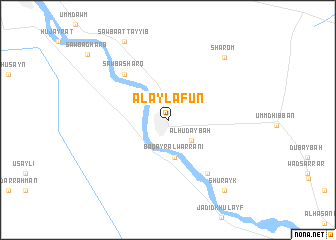 map of Al ‘Aylafūn