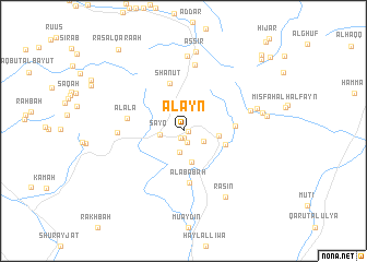 map of Al ‘Ayn