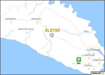 map of Alayor