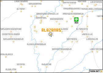 map of Alazanas