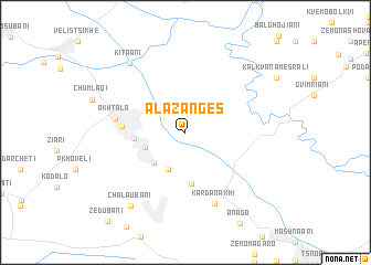 map of Alazanges
