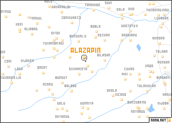 map of Əlǝzǝpin