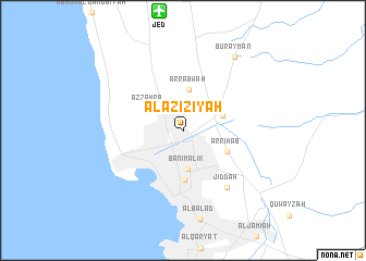 map of Al ‘Azīzīyah