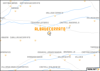 map of Alba de Cerrato