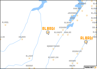 map of Al Badī‘