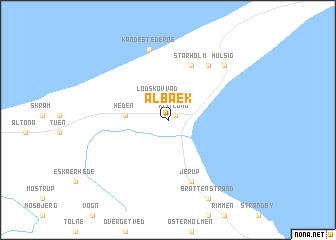 map of Ålbæk