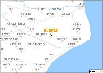 map of Albæk