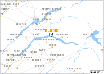 map of Al Bā‘id