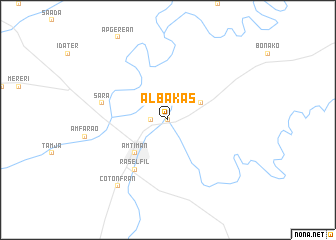 map of Albakas